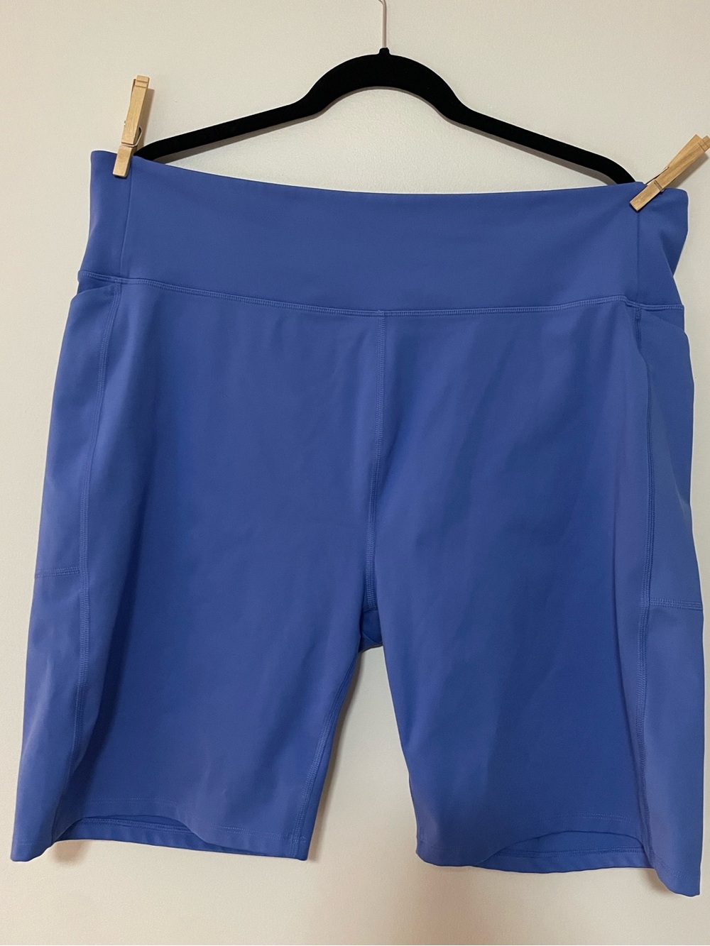 Girlfriend Collective Blue Prism High-Rise Pocket Bike Short 4x
